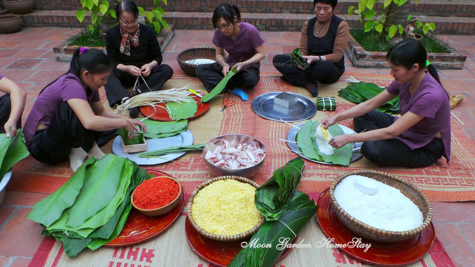 Making Chung cake